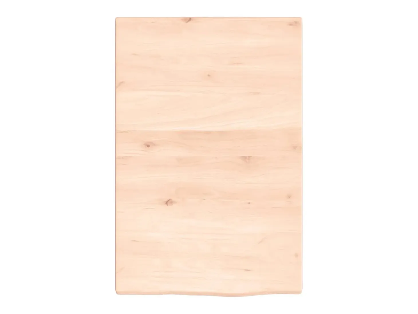 Estante de pared 40x60x2 cm madera maciza de roble sin tratar