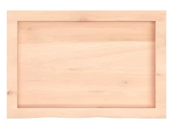 Estante de pared 60x40x(2-6) cm madera maciza de roble sin tratar