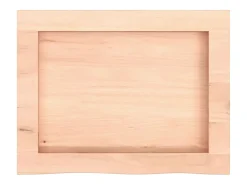 Estante de pared 40x30x(2-6) cm madera maciza de roble sin tratar