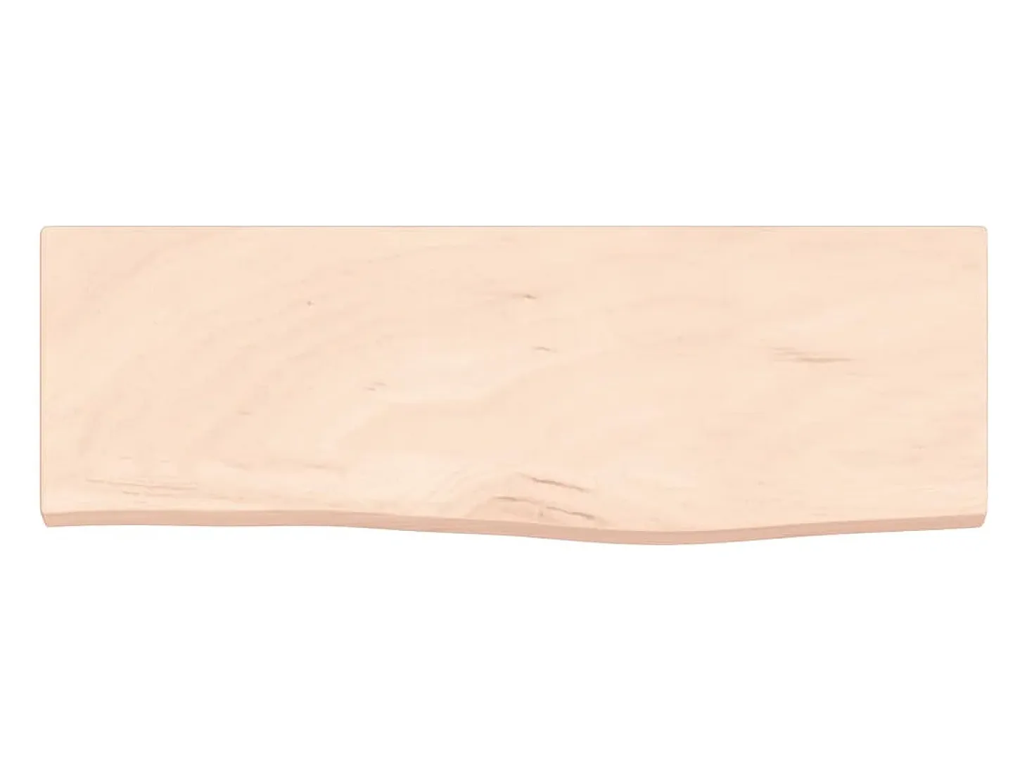 Estante de pared 60x20x2 cm madera maciza de roble sin tratar