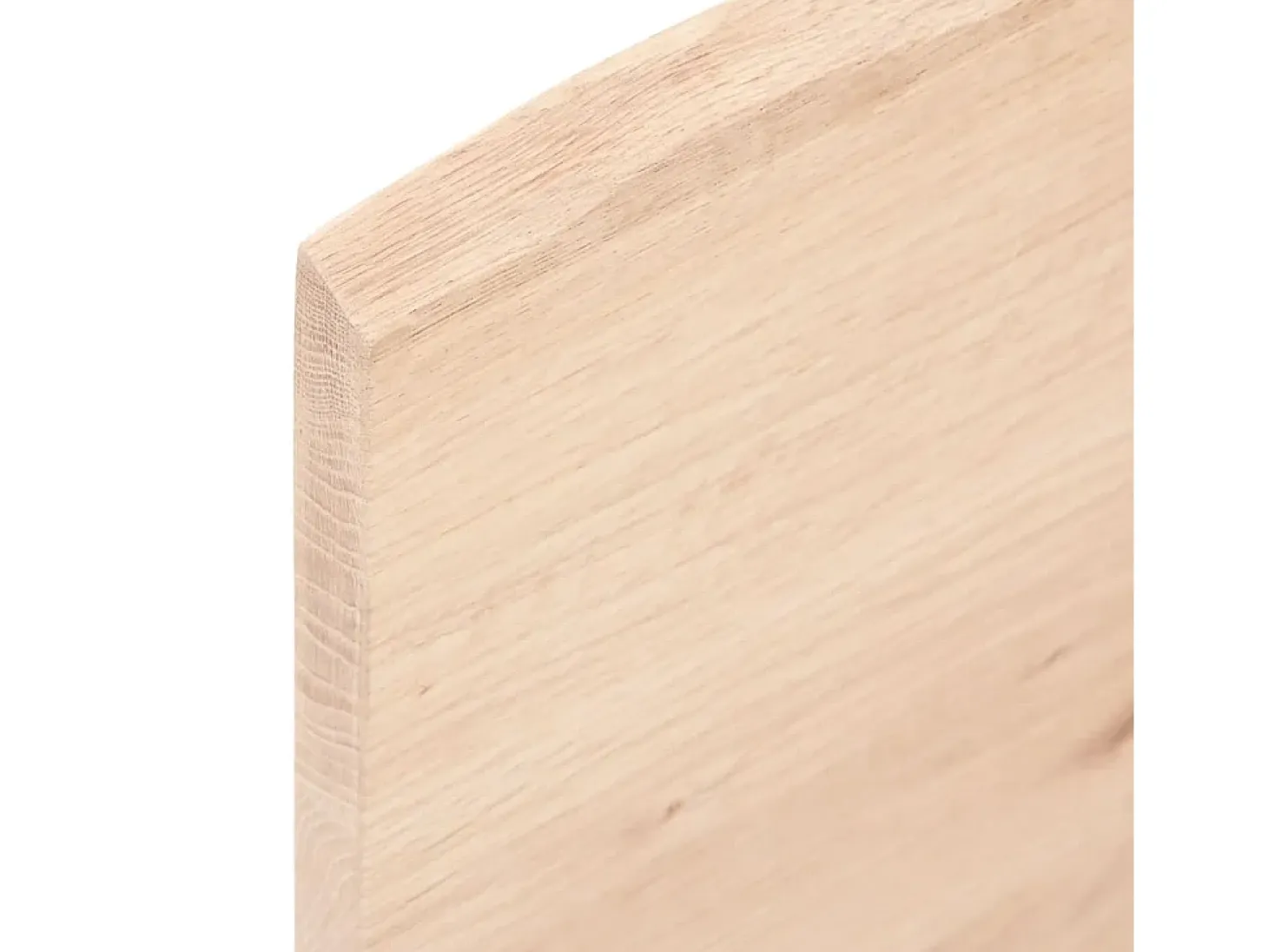Estante de pared 60x20x2 cm madera maciza de roble sin tratar