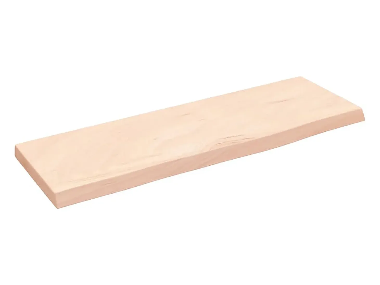 Estante de pared 60x20x2 cm madera maciza de roble sin tratar
