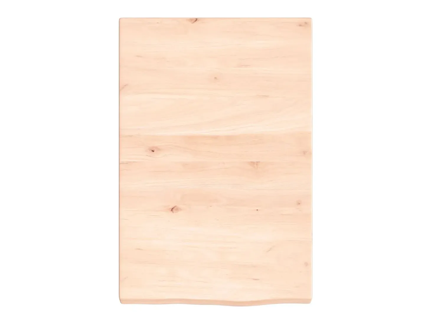 Estante de pared 40x60x(2-4) cm madera maciza de roble sin tratar