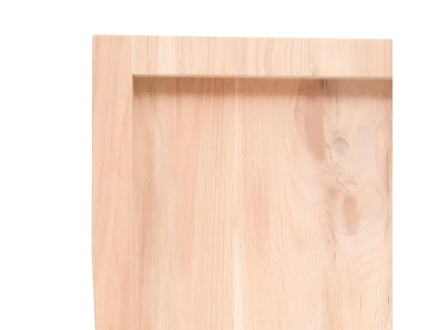 Estante de pared 40x60x(2-4) cm madera maciza de roble sin tratar