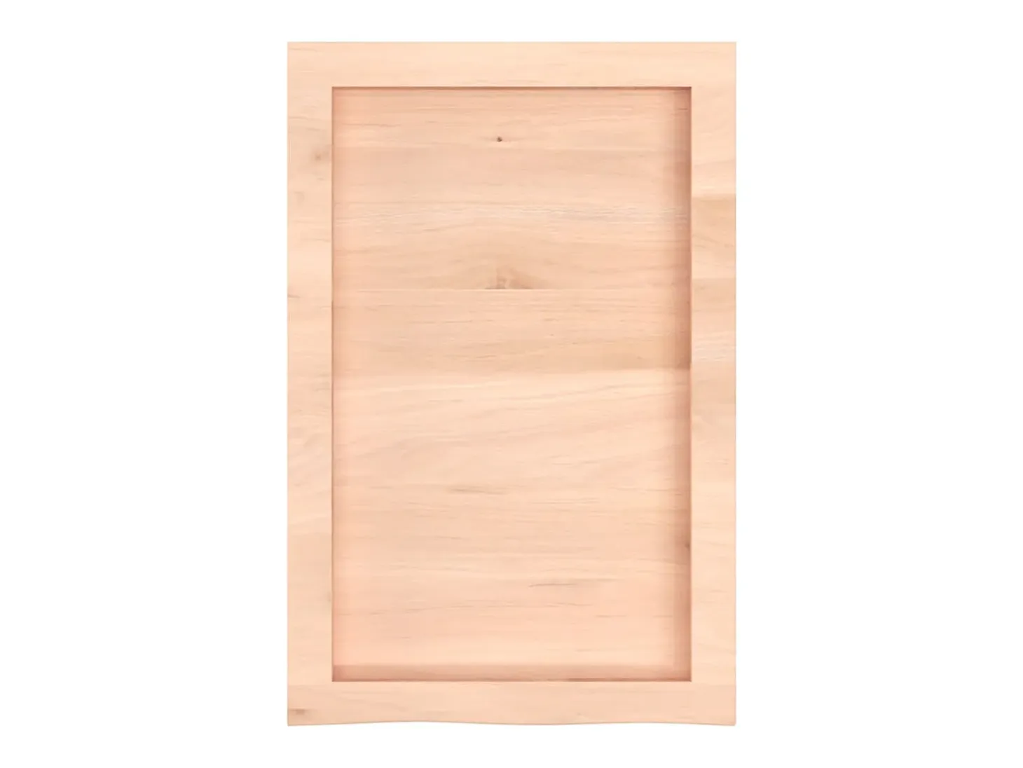 Estante de pared 40x60x(2-4) cm madera maciza de roble sin tratar