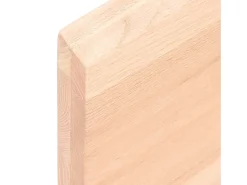 Estante de pared 40x60x(2-4) cm madera maciza de roble sin tratar