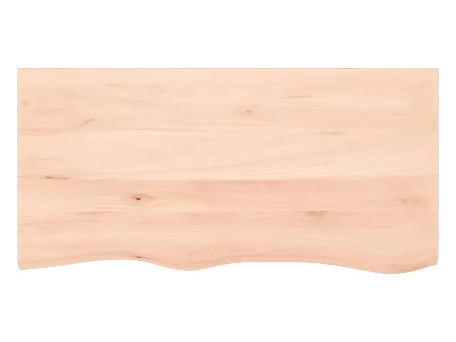 Estante de pared 100x50x(2-6) cm madera maciza de roble sin tratar