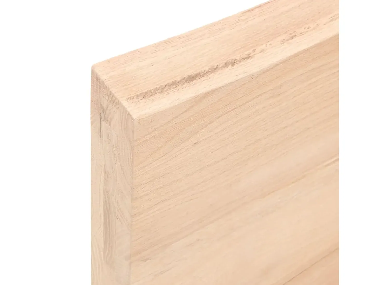 Estante de pared 100x50x(2-6) cm madera maciza de roble sin tratar