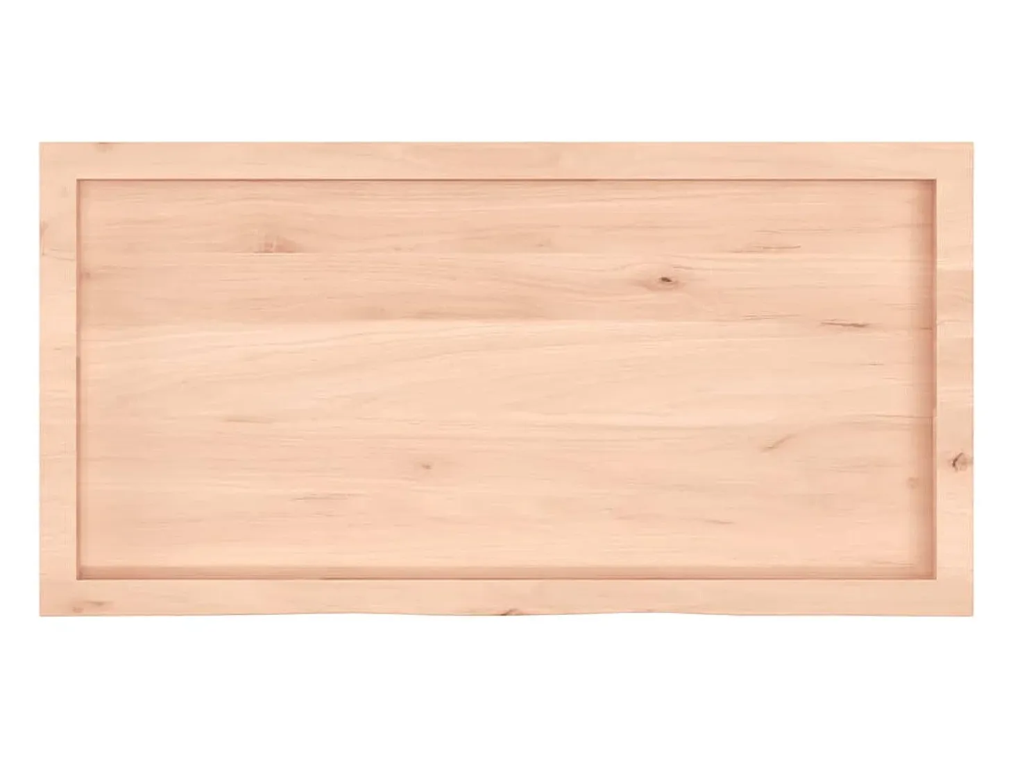 Estante de pared 100x50x(2-6) cm madera maciza de roble sin tratar