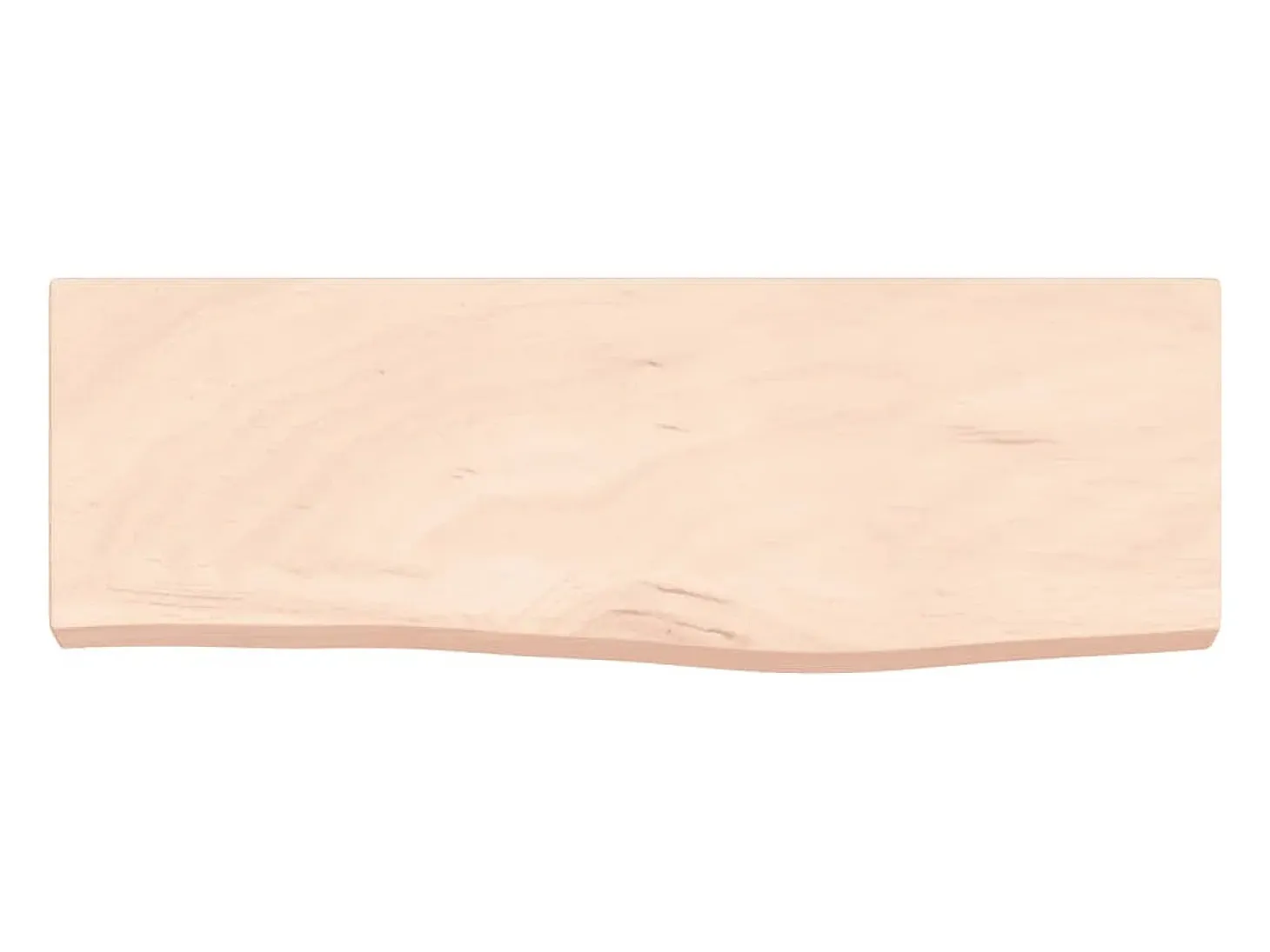 Estante de pared 60x20x4 cm madera maciza de roble sin tratar