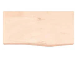Estante de pared 60x30x(2-6) cm madera maciza de roble sin tratar