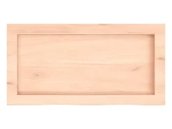 Estante de pared 60x30x(2-6) cm madera maciza de roble sin tratar