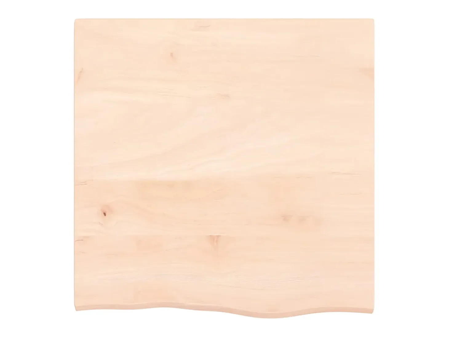 Estante de pared 60x60x2 cm madera maciza de roble sin tratar