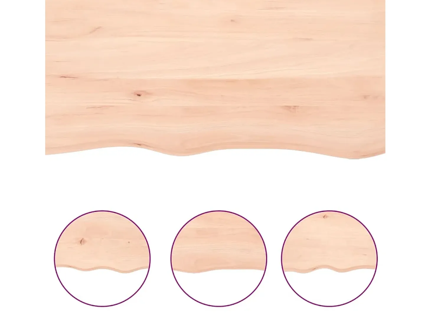 Estante de pared 40x10x4 cm madera maciza de roble sin tratar