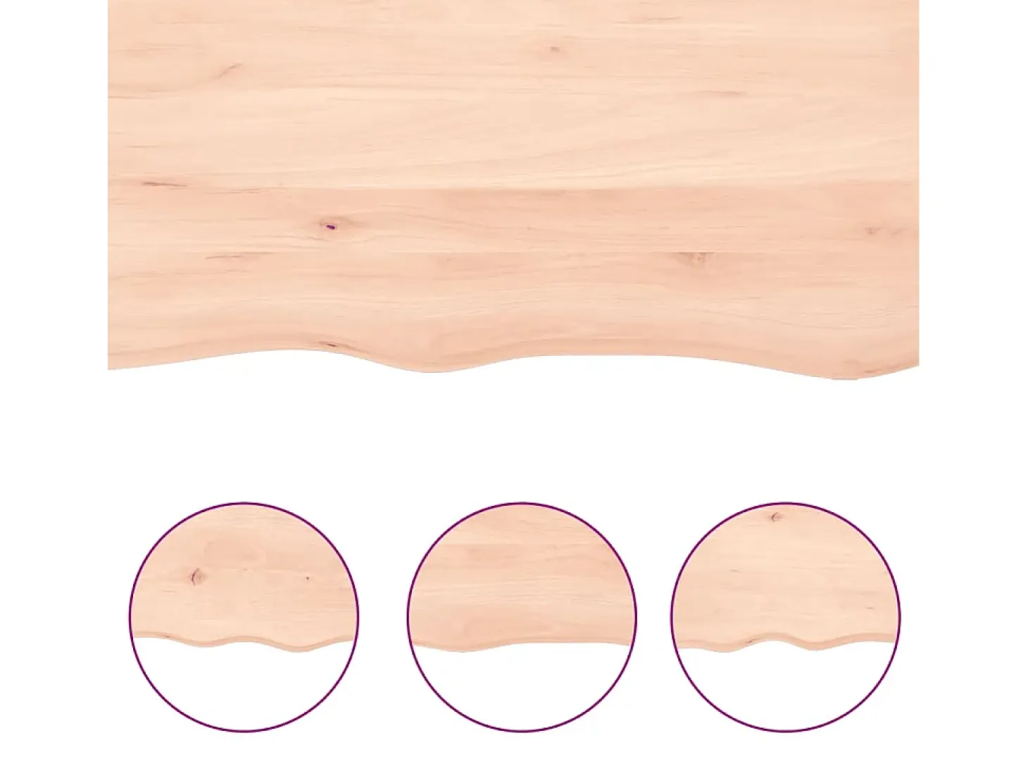 Estante de pared 80x10x4 cm madera maciza de roble sin tratar