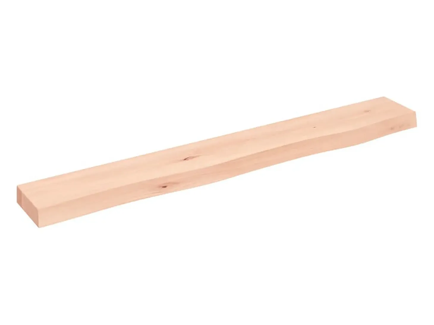 Estante de pared 80x10x4 cm madera maciza de roble sin tratar