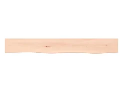 Estante de pared 80x10x4 cm madera maciza de roble sin tratar