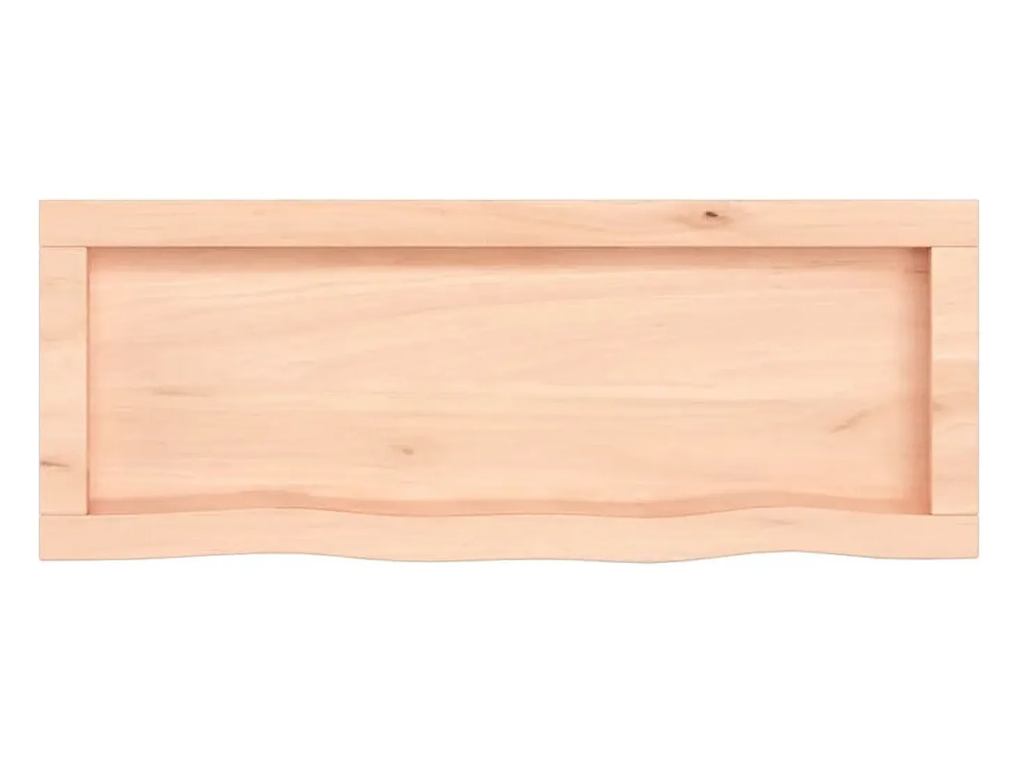 Estante de pared 80x30x(2-4) cm madera maciza de roble sin tratar