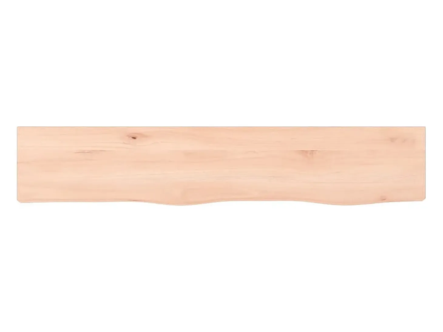 Estante de pared 100x20x4 cm madera maciza de roble sin tratar