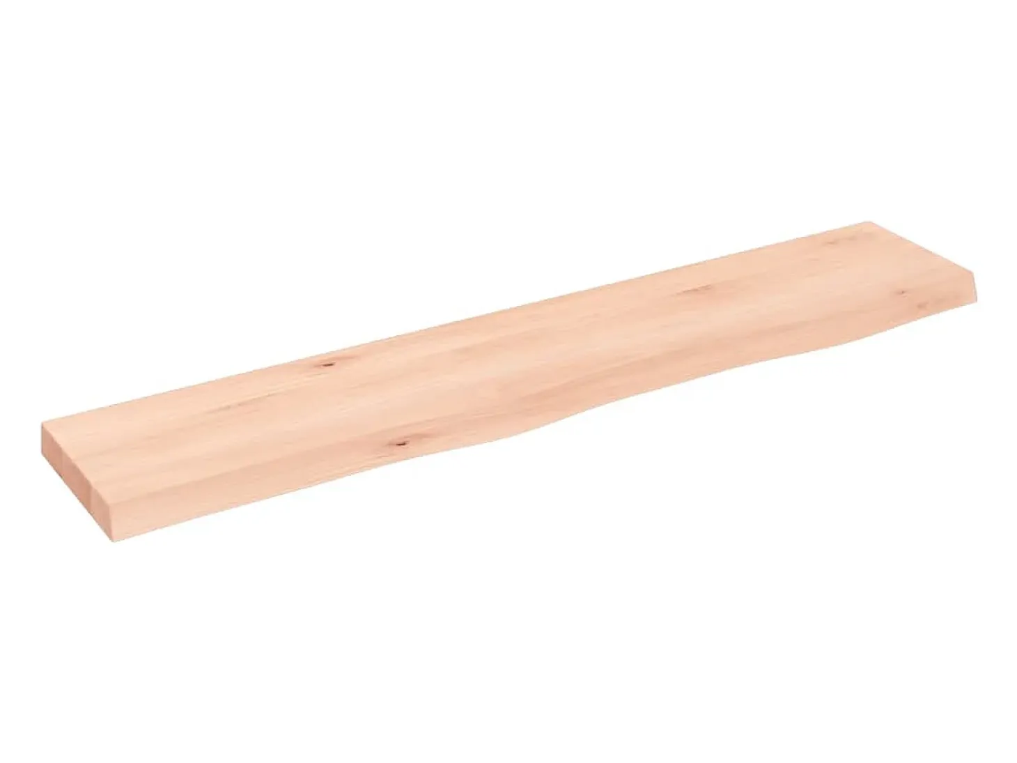 Estante de pared 100x20x4 cm madera maciza de roble sin tratar