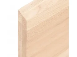 Estante de pared 100x10x4 cm madera maciza de roble sin tratar