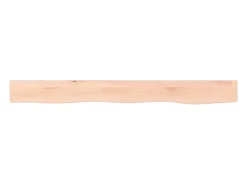 Estante de pared 100x10x4 cm madera maciza de roble sin tratar