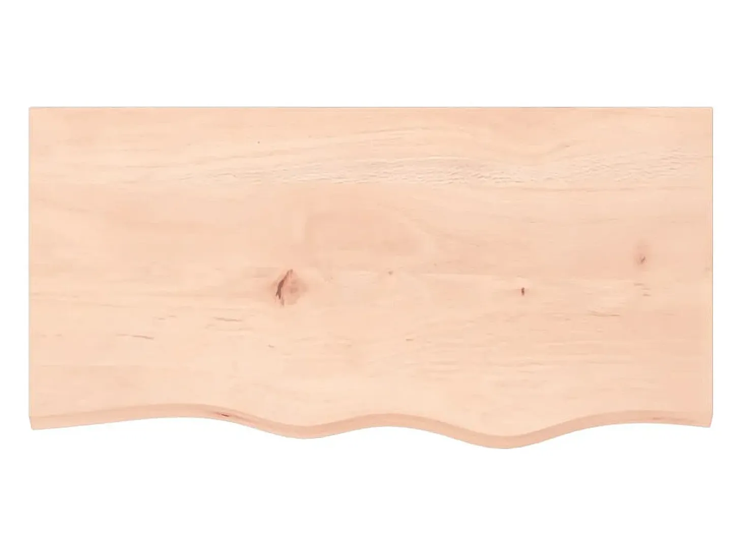 Estante de pared 80x40x(2-6) cm madera maciza de roble sin tratar