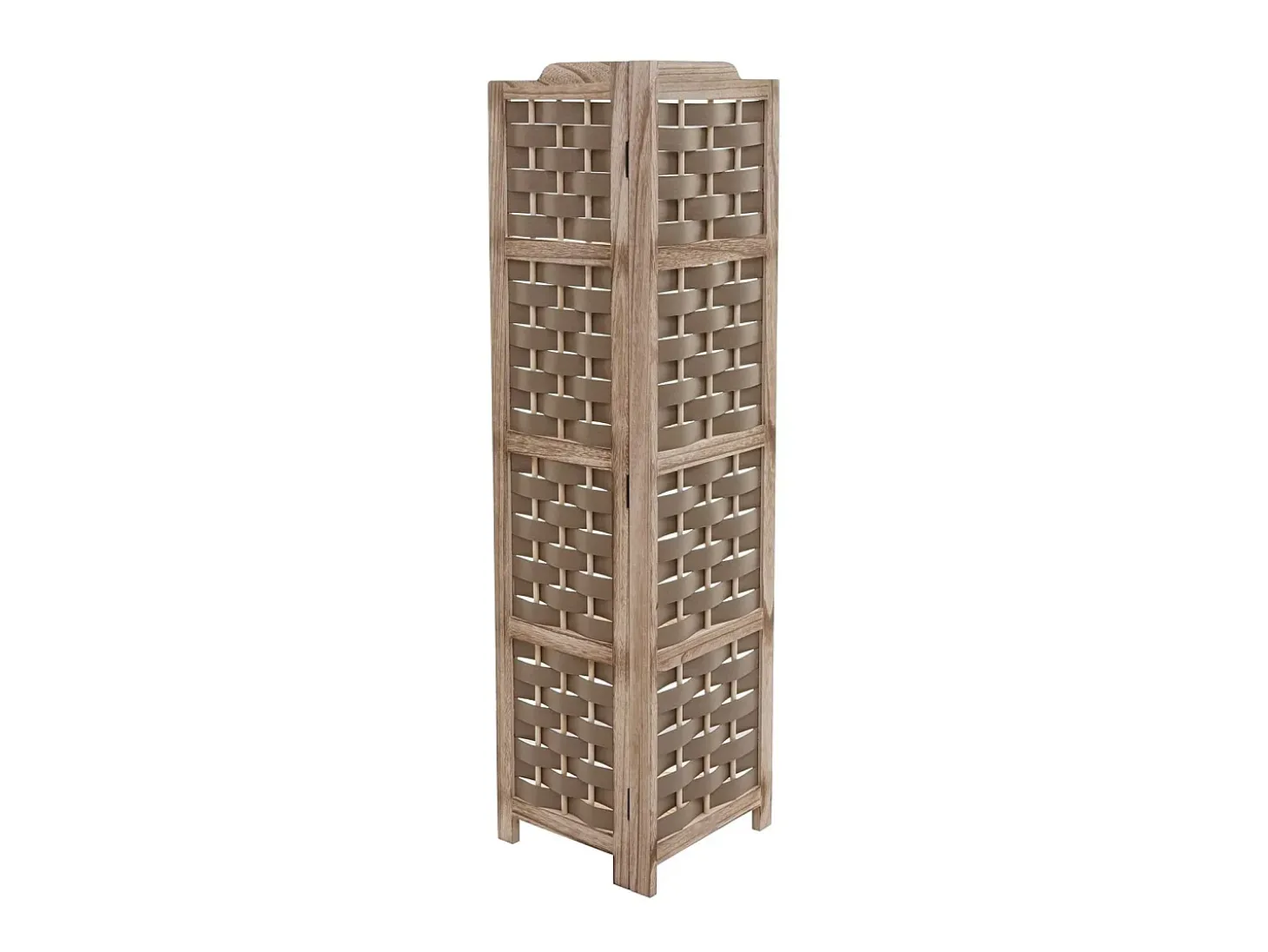 Estante esquinero MCW-K85, marrón, mimbre marrón