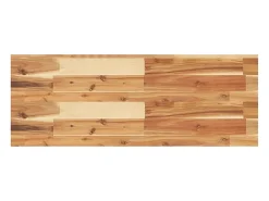 Estante flotante 2 uds madera acacia acabado aceite 80x30x4 cm