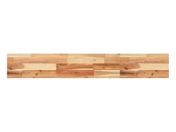 Estante flotante 3 uds madera acacia acabado aceite 140x20x4 cm