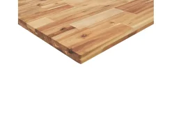 Estante flotante 4 uds madera acacia acabado aceite 160x30x4 cm