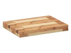 Estante flotante 4 uds madera acacia acabado aceite 60x30x4 cm