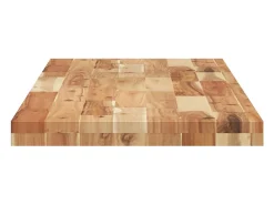 Estante flotante 2 uds madera acacia acabado aceite 120x40x4 cm