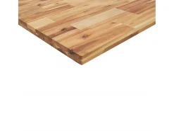 Estante flotante 4 uds madera acacia acabado aceite 140x20x4 cm