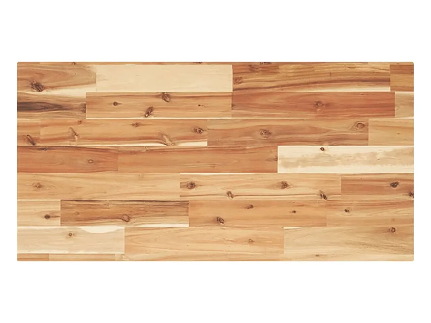 Estante flotante 2 uds madera acacia acabado aceite 60x40x2 cm