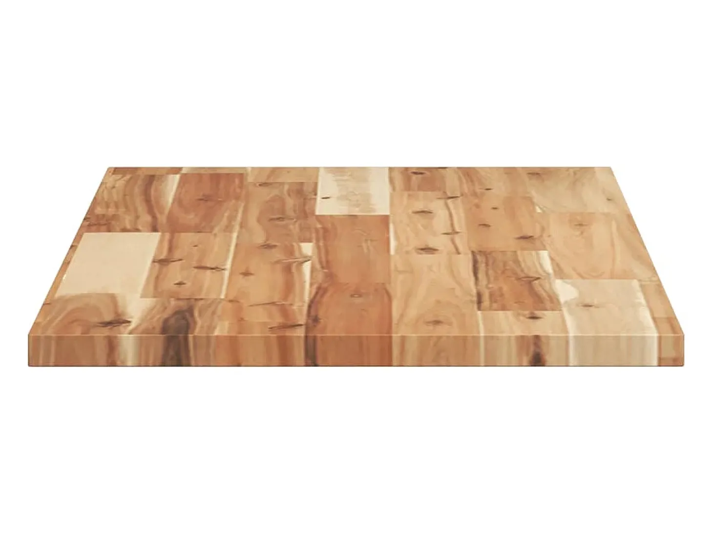 Estante flotante 2 uds madera acacia acabado aceite 60x40x2 cm