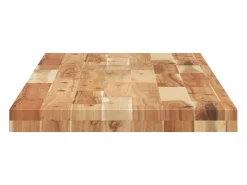 Estante flotante 3 uds madera acacia acabado aceite 160x40x4cm