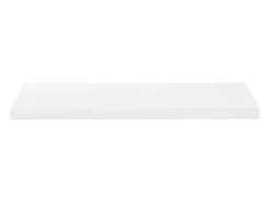 Estante flotante de pared MDF blanco brillo 80x23,5x3,8 cm