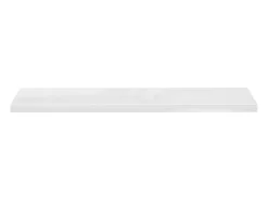 Estante flotante de pared (4 unidades), blanco brillante, 120 x 23,5 x 3,8 cm, MDF