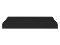 Estante flotante de pared negro 50x23x3,8 cm MDF