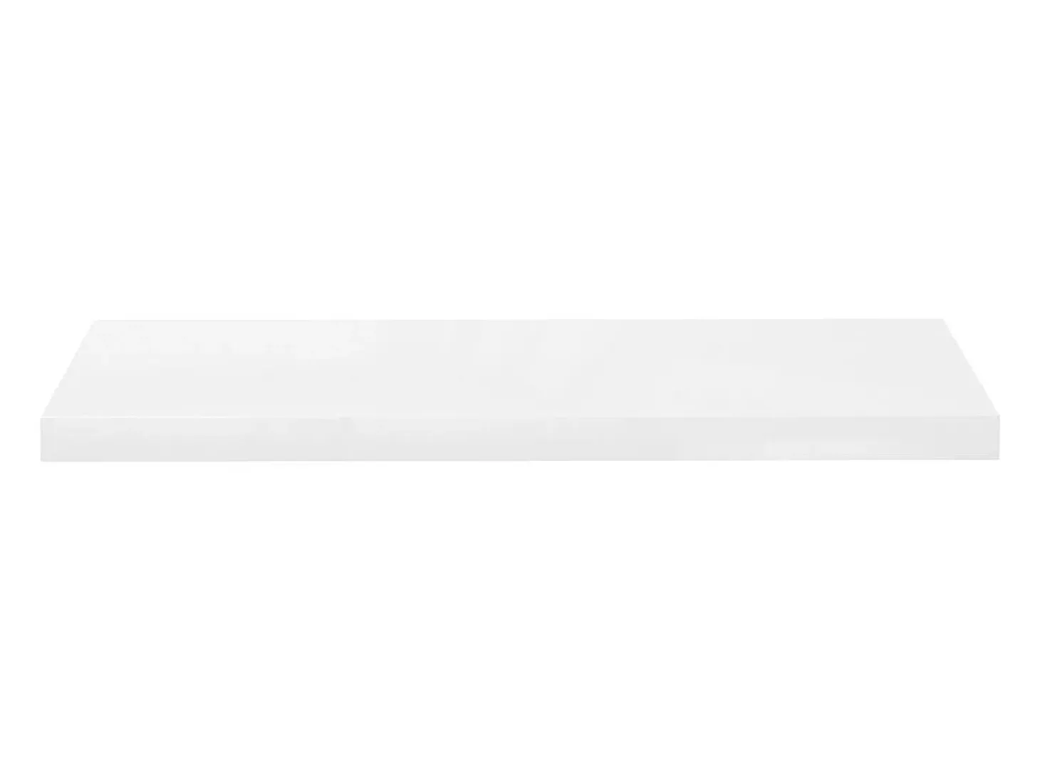 Estante flotante de pared 2 uds Blanco brillo 80x23,5x3,8cm MDF
