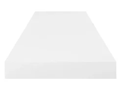 Estante flotante de pared 2 uds Blanco brillo 80x23,5x3,8cm MDF