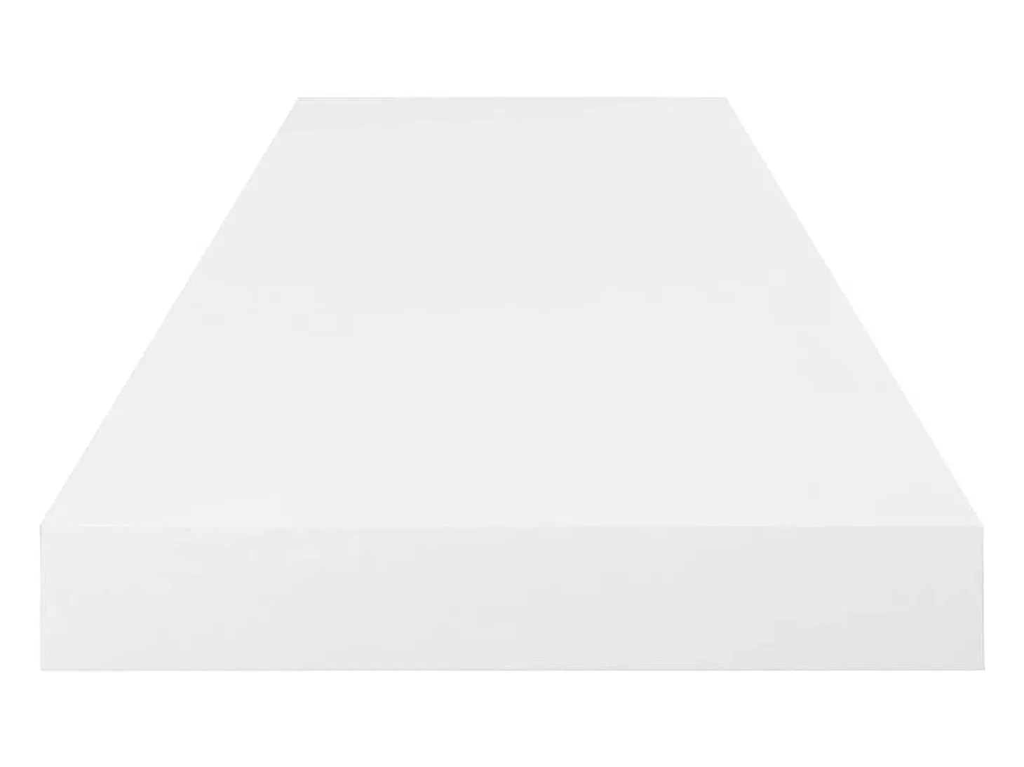 Estante flotante de pared 2 uds Blanco brillo 80x23,5x3,8cm MDF