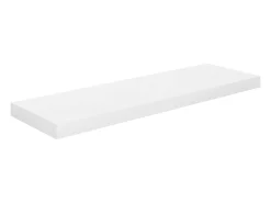Estante flotante de pared 2 uds Blanco brillo 80x23,5x3,8cm MDF