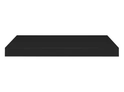 Estante flotante de pared Negro 60x23,5x3,8 cm MDF