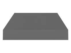 Estante flotante de pared Gris brillo 40x23x3,8 cm MDF