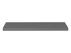 Estante flotante de pared Gris brillo 90x23,5x3,8 cm MDF