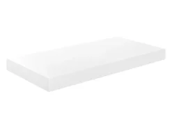Estante flotante de pared MDF blanco brillo 50x23x3,8 cm