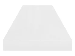 Estante flotante de pared MDF blanco brillo 90x23,5x3,8 cm
