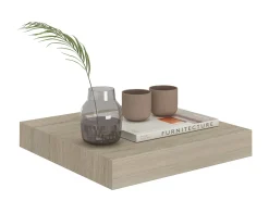 Estante flotante de pared roble 23x23,5x3,8 cm MDF